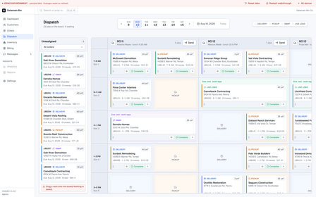 Dumpster Rental System — screenshot